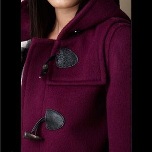 Burberry Girl Wool Toggle Coat